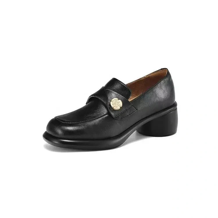 レディース ブロックヒール シューズ