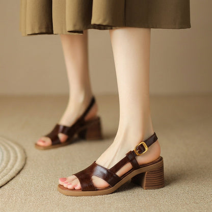 Clara レザーサンダル