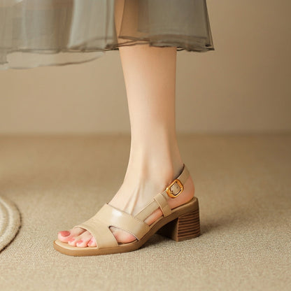 Clara レザーサンダル