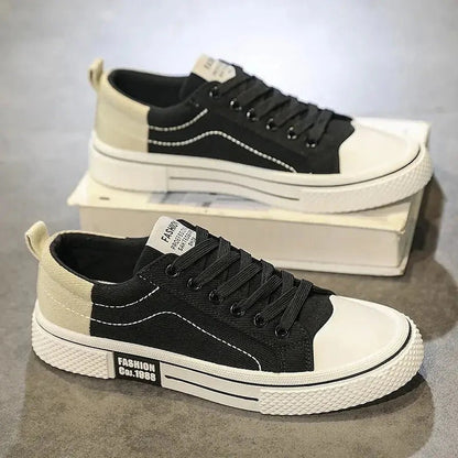 りく | ツートンキャンバスキャップトゥスニーカー